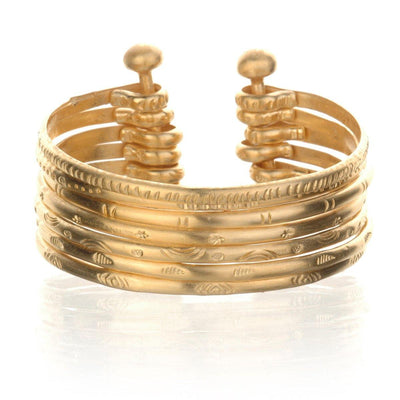 SATYA - Small Gold Bangle Bracelet Cuff - - Das Berlinerzimmer