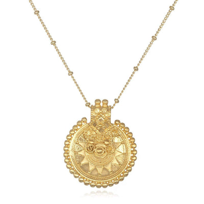 SATYA - Gold Mandala Necklace - - Das Berlinerzimmer